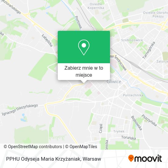 Mapa PPHU Odyseja Maria Krzyżaniak