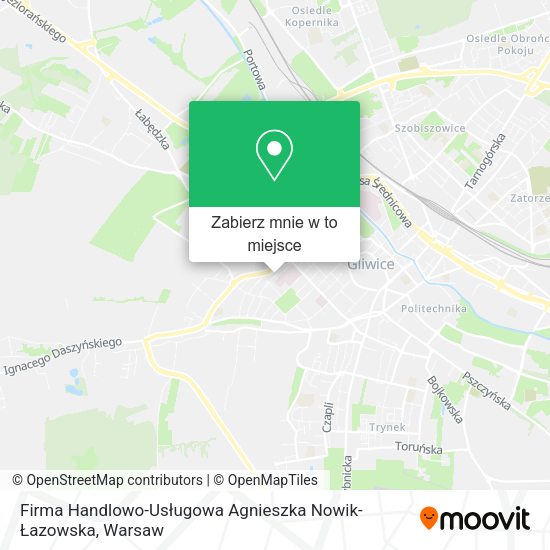 Mapa Firma Handlowo-Usługowa Agnieszka Nowik-Łazowska