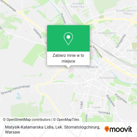 Mapa Matysik-Kałamarska Lidia, Lek. Stomatologchirurg