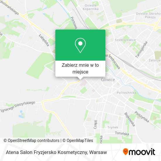 Mapa Atena Salon Fryzjersko Kosmetyczny