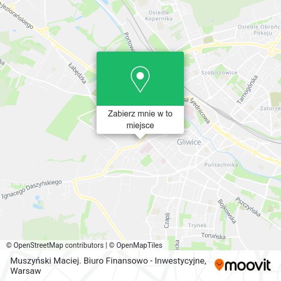 Mapa Muszyński Maciej. Biuro Finansowo - Inwestycyjne