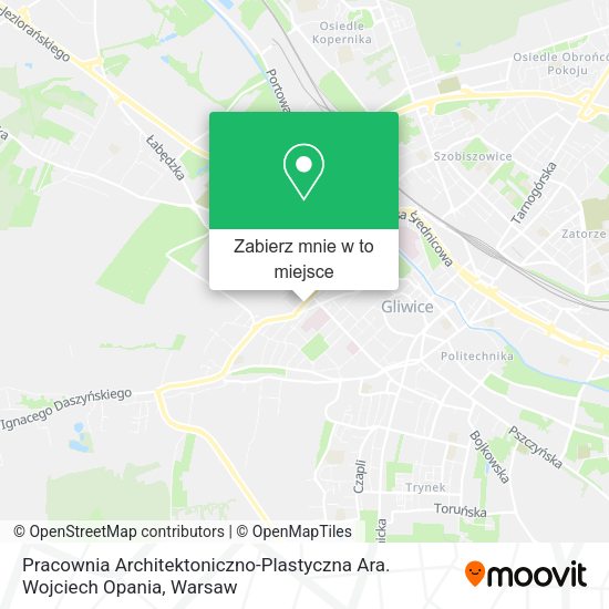 Mapa Pracownia Architektoniczno-Plastyczna Ara. Wojciech Opania