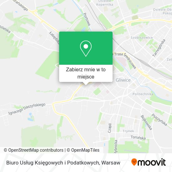 Mapa Biuro Usług Księgowych i Podatkowych