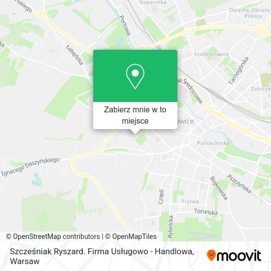 Mapa Szcześniak Ryszard. Firma Usługowo - Handlowa