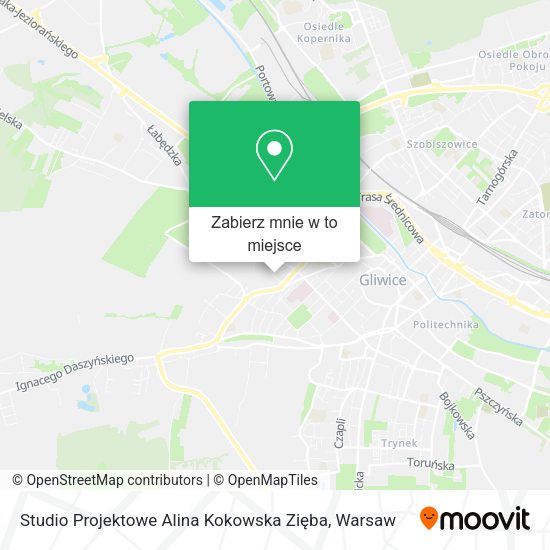 Mapa Studio Projektowe Alina Kokowska Zięba