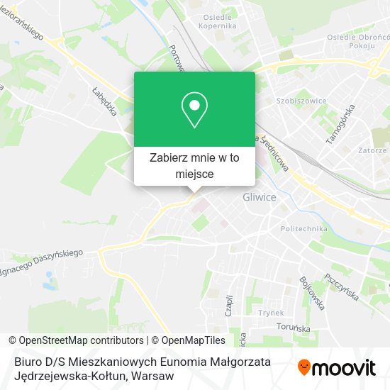 Mapa Biuro D / S Mieszkaniowych Eunomia Małgorzata Jędrzejewska-Kołtun