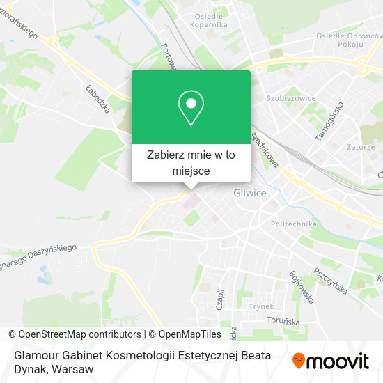 Mapa Glamour Gabinet Kosmetologii Estetycznej Beata Dynak