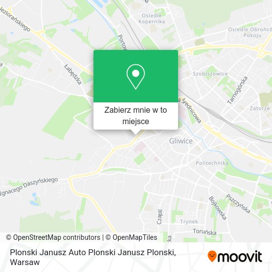 Mapa Plonski Janusz Auto Plonski Janusz Plonski