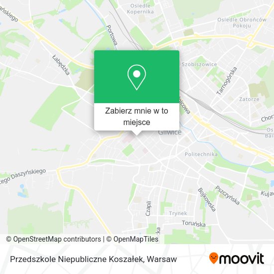 Mapa Przedszkole Niepubliczne Koszałek