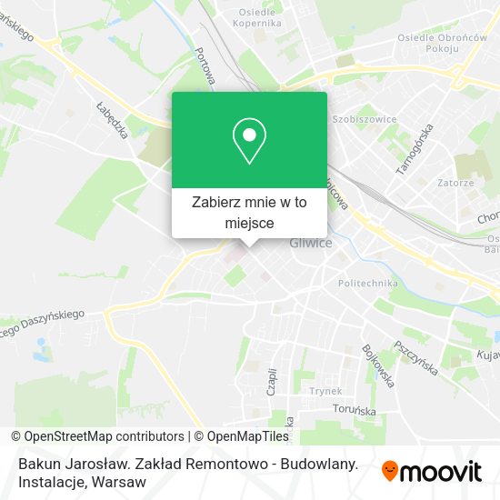 Mapa Bakun Jarosław. Zakład Remontowo - Budowlany. Instalacje