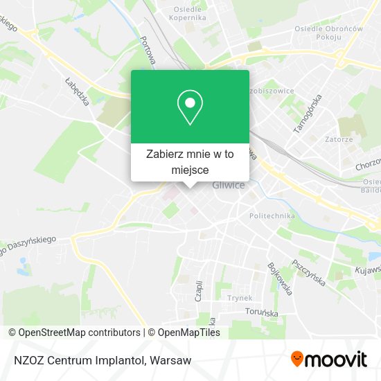 Mapa NZOZ Centrum Implantol