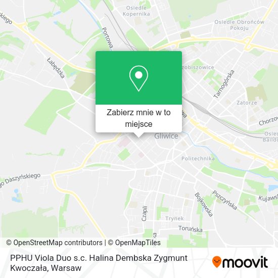 Mapa PPHU Viola Duo s.c. Halina Dembska Zygmunt Kwoczała