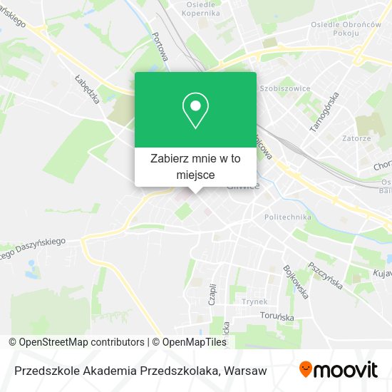 Mapa Przedszkole Akademia Przedszkolaka