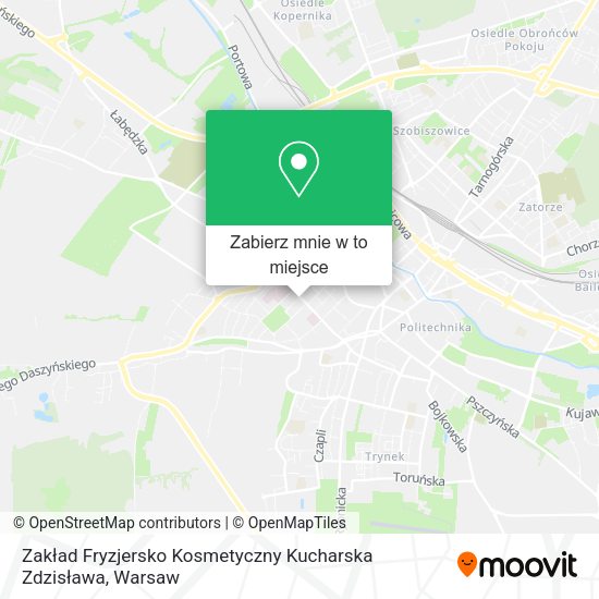 Mapa Zakład Fryzjersko Kosmetyczny Kucharska Zdzisława