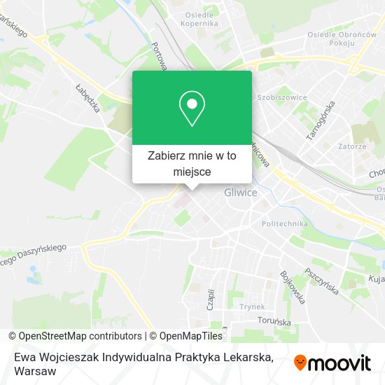 Mapa Ewa Wojcieszak Indywidualna Praktyka Lekarska