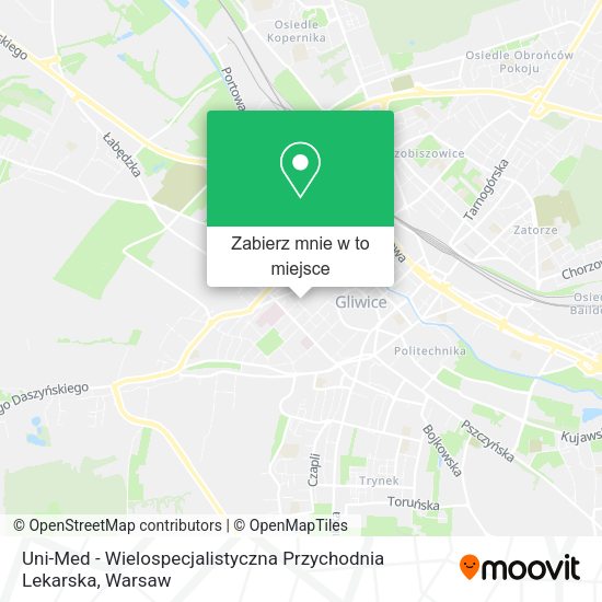 Mapa Uni-Med - Wielospecjalistyczna Przychodnia Lekarska