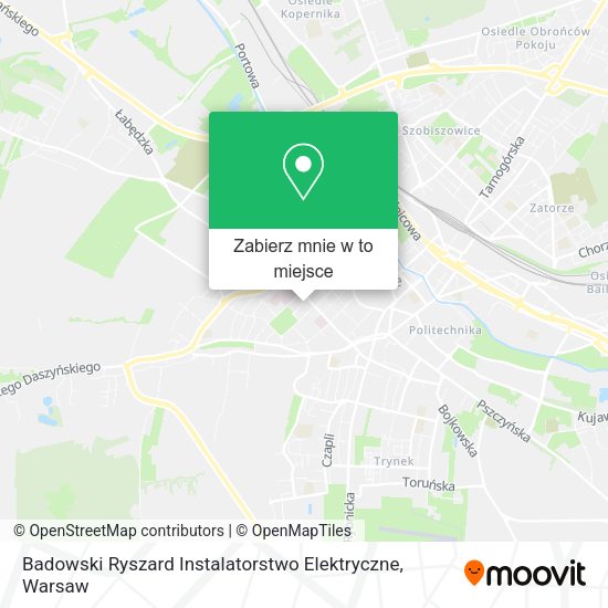 Mapa Badowski Ryszard Instalatorstwo Elektryczne