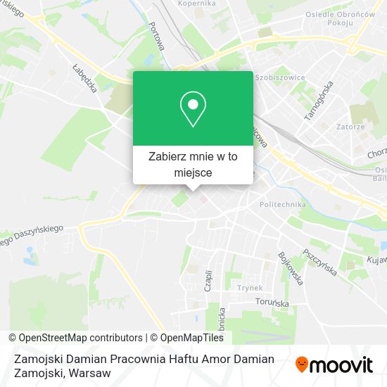 Mapa Zamojski Damian Pracownia Haftu Amor Damian Zamojski