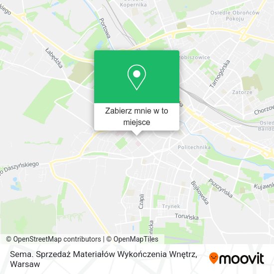 Mapa Sema. Sprzedaż Materiałów Wykończenia Wnętrz