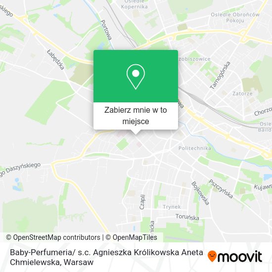 Mapa Baby-Perfumeria/ s.c. Agnieszka Królikowska Aneta Chmielewska