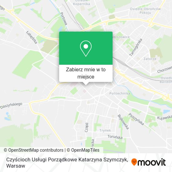 Mapa Czyścioch Usługi Porządkowe Katarzyna Szymczyk