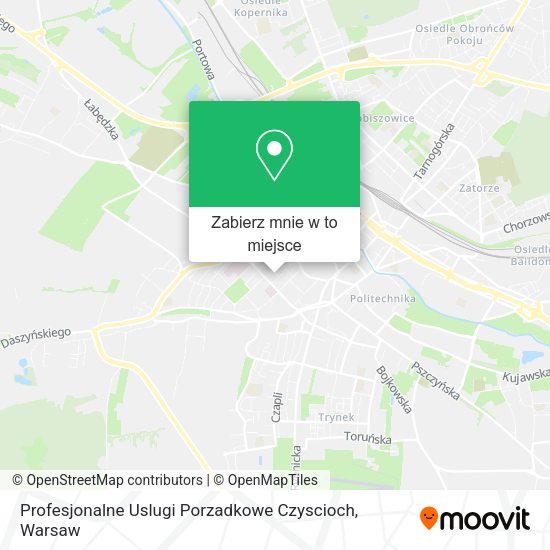 Mapa Profesjonalne Uslugi Porzadkowe Czyscioch