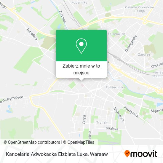 Mapa Kancelaria Adwokacka Elzbieta Luka