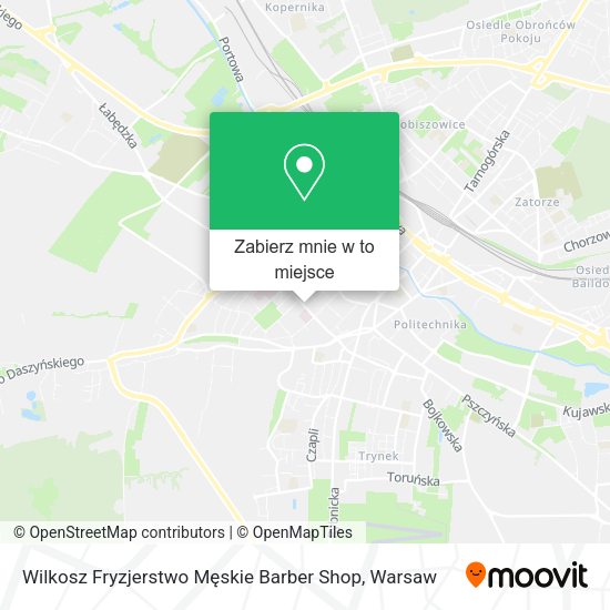 Mapa Wilkosz Fryzjerstwo Męskie Barber Shop