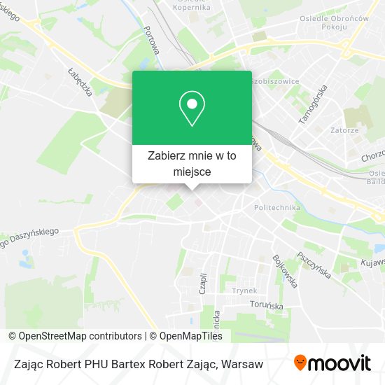 Mapa Zając Robert PHU Bartex Robert Zając