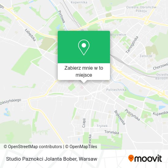 Mapa Studio Paznokci Jolanta Bober