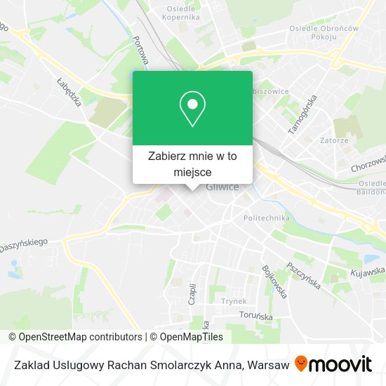 Mapa Zaklad Uslugowy Rachan Smolarczyk Anna