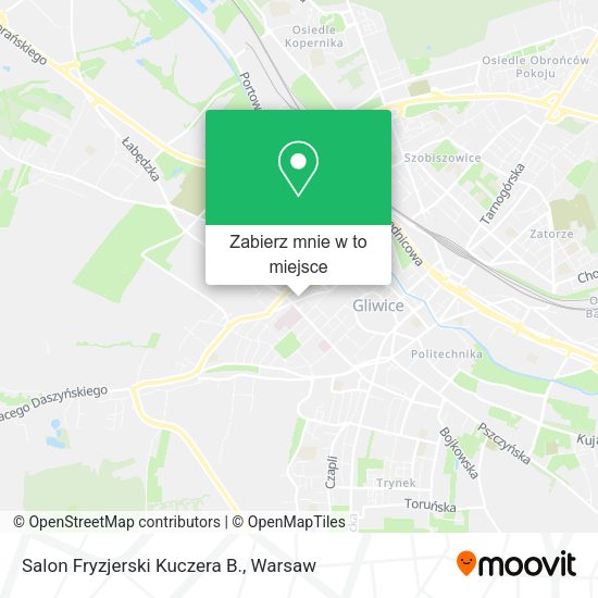 Mapa Salon Fryzjerski Kuczera B.