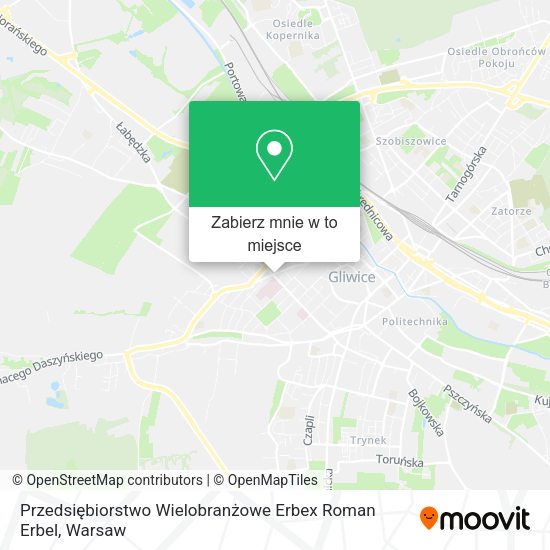 Mapa Przedsiębiorstwo Wielobranżowe Erbex Roman Erbel