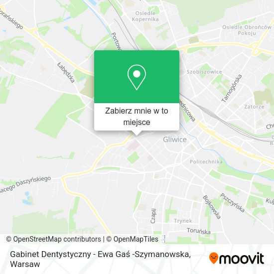 Mapa Gabinet Dentystyczny - Ewa Gaś -Szymanowska