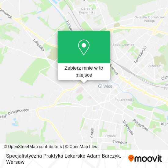 Mapa Specjalistyczna Praktyka Lekarska Adam Barczyk