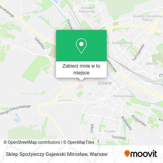 Mapa Sklep Spożywczy Gajewski Mirosław