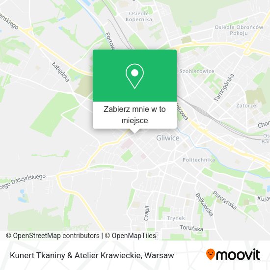 Mapa Kunert Tkaniny & Atelier Krawieckie