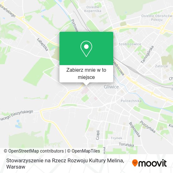 Mapa Stowarzyszenie na Rzecz Rozwoju Kultury Melina