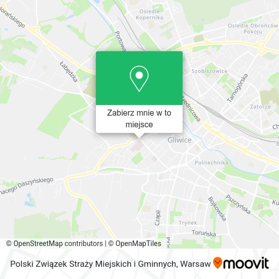 Mapa Polski Związek Straży Miejskich i Gminnych