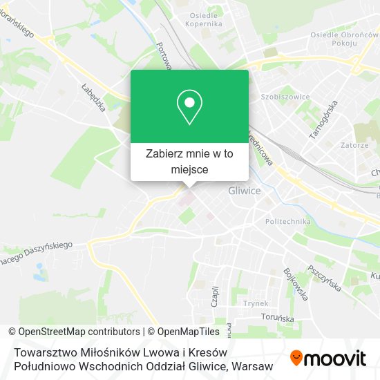 Mapa Towarsztwo Miłośników Lwowa i Kresów Południowo Wschodnich Oddział Gliwice