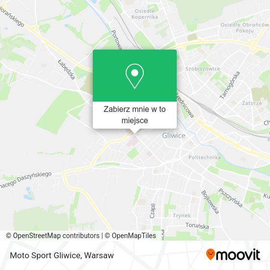 Mapa Moto Sport Gliwice