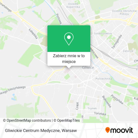 Mapa Gliwickie Centrum Medyczne