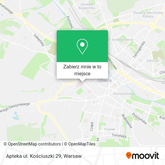 Mapa Apteka ul. Kościuszki 29