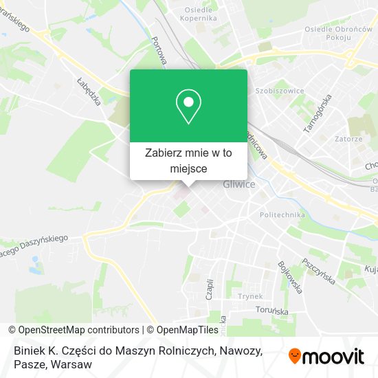 Mapa Biniek K. Części do Maszyn Rolniczych, Nawozy, Pasze