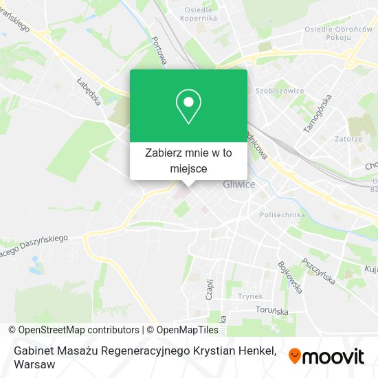 Mapa Gabinet Masażu Regeneracyjnego Krystian Henkel