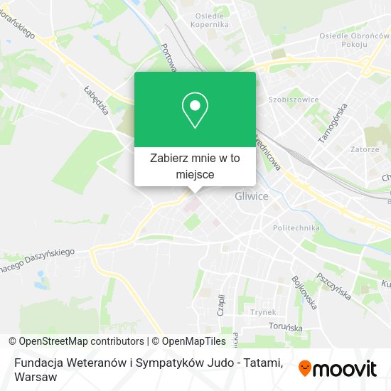 Mapa Fundacja Weteranów i Sympatyków Judo - Tatami