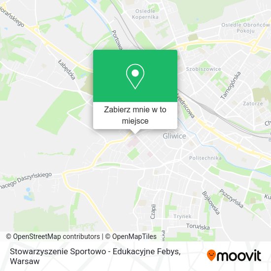 Mapa Stowarzyszenie Sportowo - Edukacyjne Febys