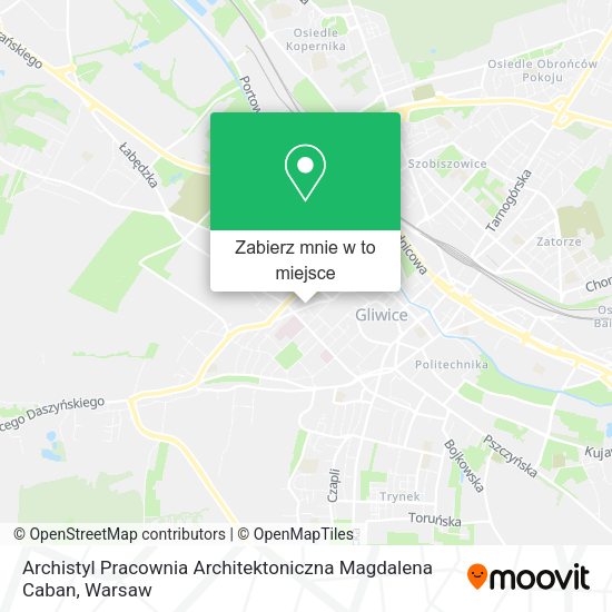 Mapa Archistyl Pracownia Architektoniczna Magdalena Caban