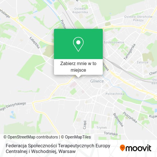 Mapa Federacja Społeczności Terapeutycznych Europy Centralnej i Wschodniej