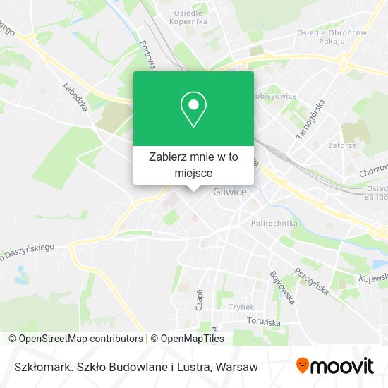 Mapa Szkłomark. Szkło Budowlane i Lustra